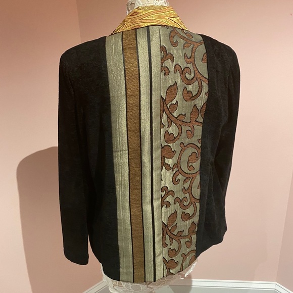 Vintage indigo moon chenille blazer - Picture 2 of 4